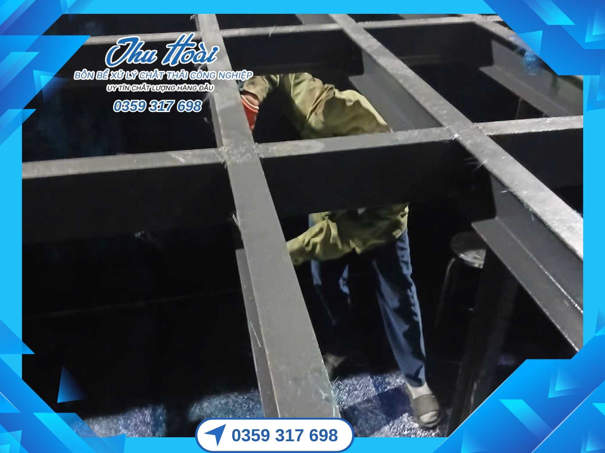 Bọc phủ chống ăn mòn bể chứa chất thải